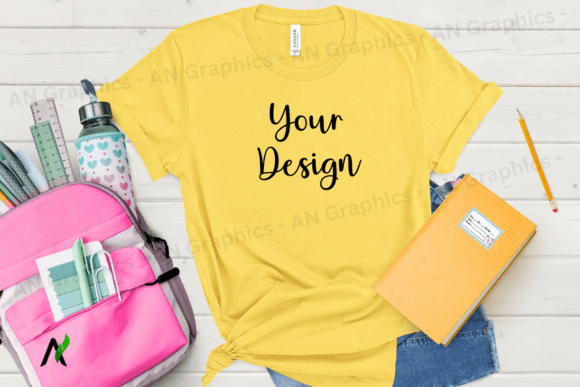 Back to School Bell Canvas Mockup - 0114