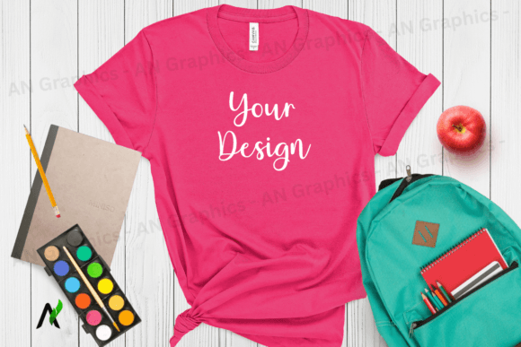 Back to School Bella Canvas Mockup - 022