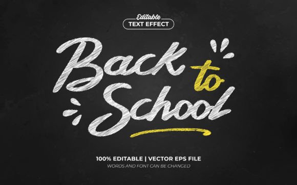 Back to School Chalkboard Text Effect: A Versatile Design Tool for Educators and Creators