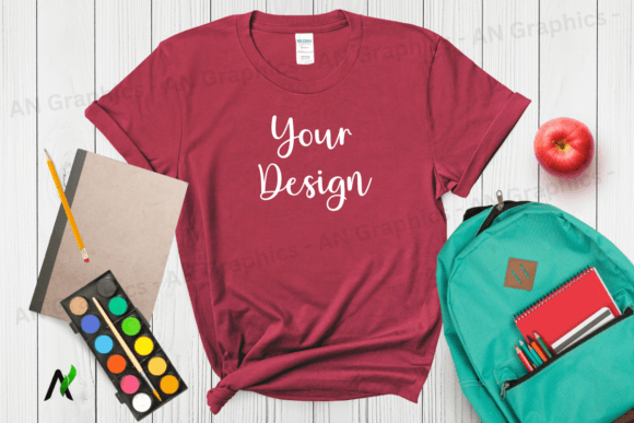 Back to School Gildan 5000 Mockup - 001
