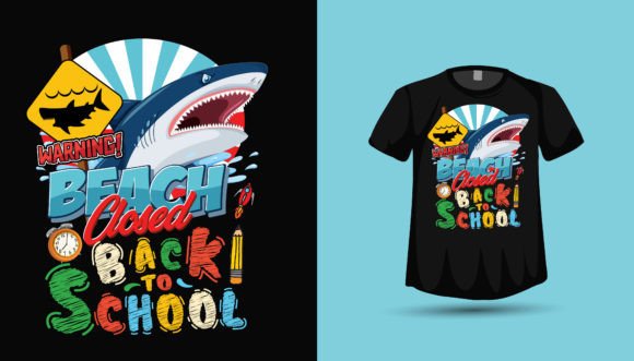 Back to School Shark Lover T-Shirt Design: A Versatile Print for Creative Projects