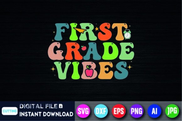 First Grade Vibes Back to-School Shirt: A Creative and Versatile Design for All Ages