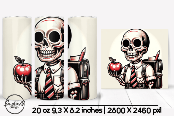 Introducing the School Skeleton Tumbler: A Standout Back to School Design