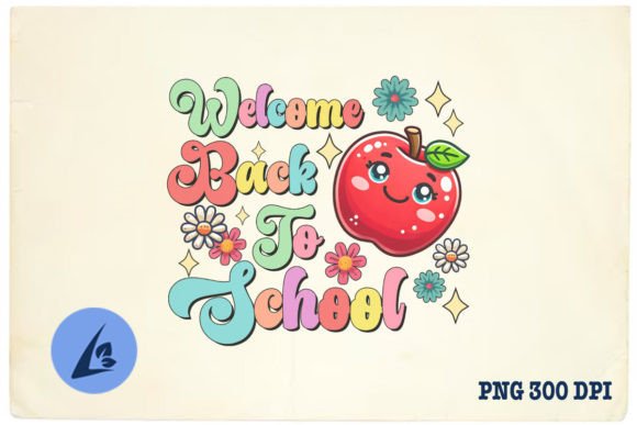 Welcome Back to School Floral PNG